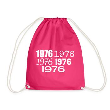 1976 - Drawstring Bag - fuchsia - Front