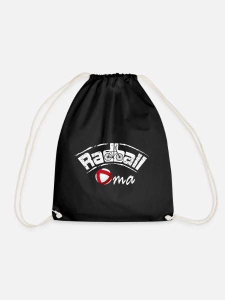 Cycling, Cycleball, Indoor Cycling, Grandma - Drawstring Bag - black