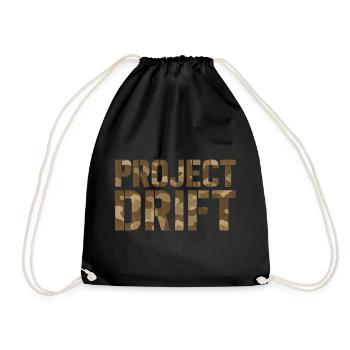 Project Drift Camouflage Tuning Statement - Turnbeutel - Schwarz - Vorne