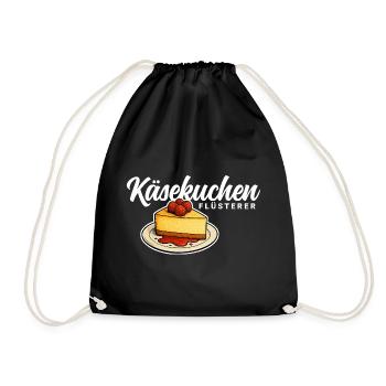 Käsekuchen Flüsterer - Turnbeutel - Schwarz - Vorne