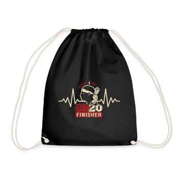 GR20 Finisher randonnée Corse cadeau randonneur - Sac de sport léger - noir - Devant