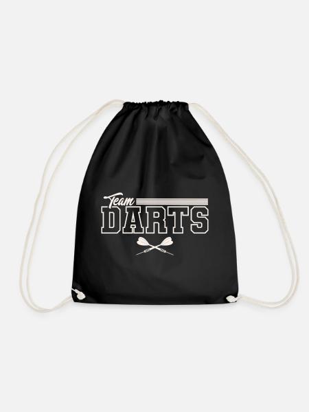 Dart Darten Darts Team - Turnbeutel - Schwarz
