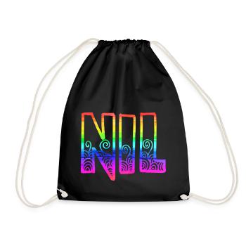 Nil RS Rainbow - Drawstring Bag - black - Front