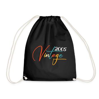 2005 vintage vintage cadeau d’anniversaire rétro - Sac de sport léger - noir - Devant