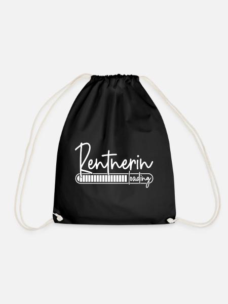 Rentnerin Loading - Turnbeutel - Schwarz