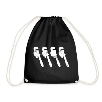 Croquis de clé à pipe - Sac de sport léger - noir - Devant