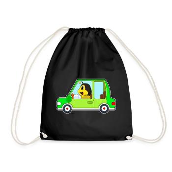 Bee Car - Drawstring Bag - black - Front