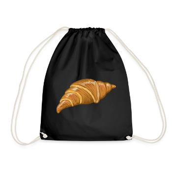 Illustration du croissant doré du lever du soleil - Sac de sport léger - noir - Devant