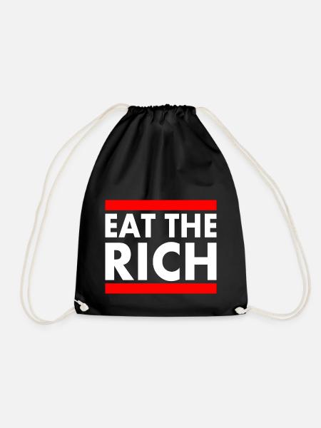 Eat the rich - Turnbeutel - Schwarz