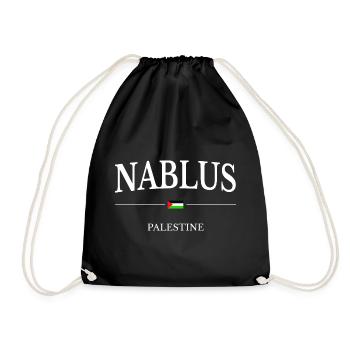 Nablus Palästina - Turnbeutel - Schwarz - Vorne