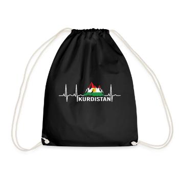 Drapeau du Kurdistan Bakur Bashur Rojava Rojhlt Newroz - Sac de sport léger - noir - Devant