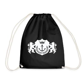 Armoiries de l’ancre royale - Sac de sport léger - noir - Devant