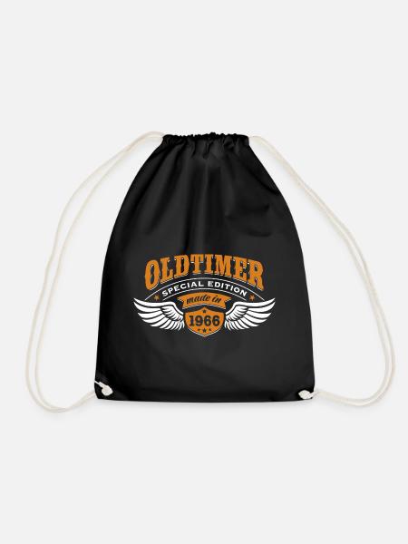 Oldtimer Modell 1966 | Geburtstag Geschenk Cap - Turnbeutel - Schwarz