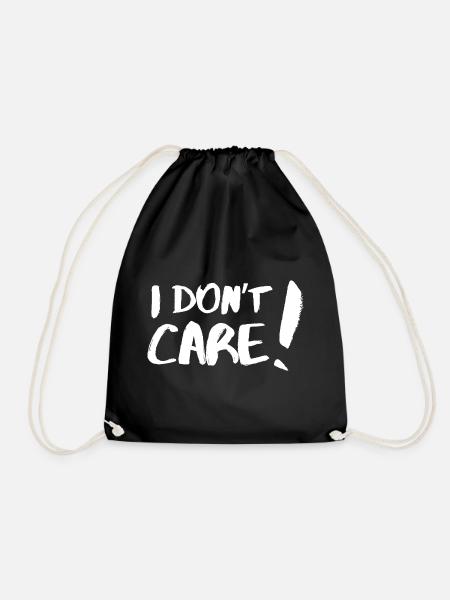 I don't care (I don't care, I don't care) - Turnbeutel - Schwarz