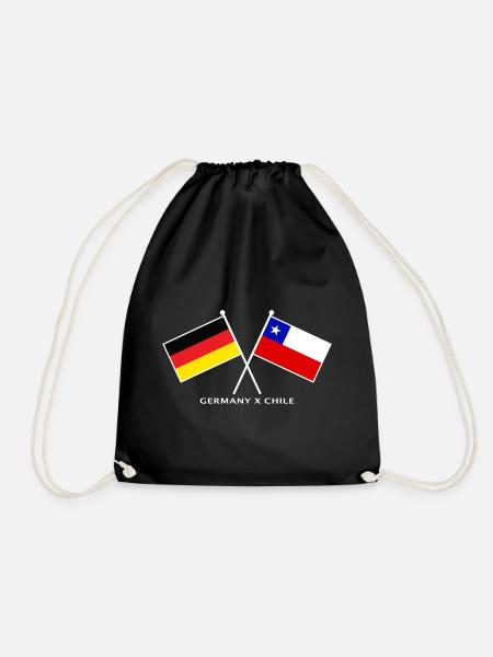 Germany x Chile - Turnbeutel - Schwarz