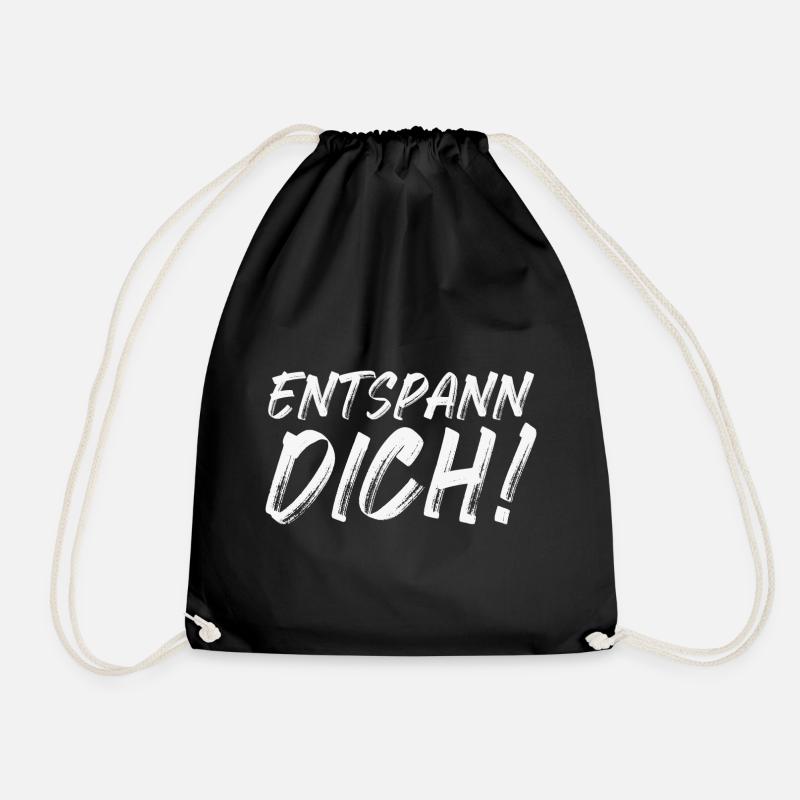 Entspann Dich! - Turnbeutel - Schwarz