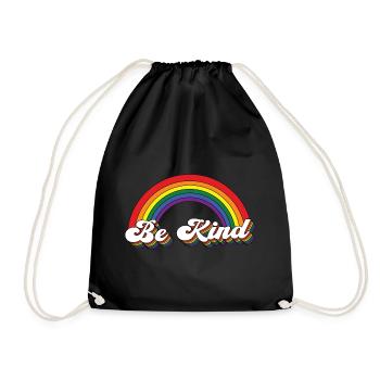 Soyez enfant arc-en-ciel - Sac de sport léger - noir - Devant