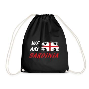 We are Sardinia - Drawstring Bag - black - Front