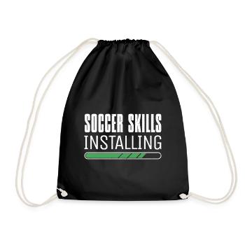 Football Skills Football Coach Footballer - Drawstring Bag - black - Front