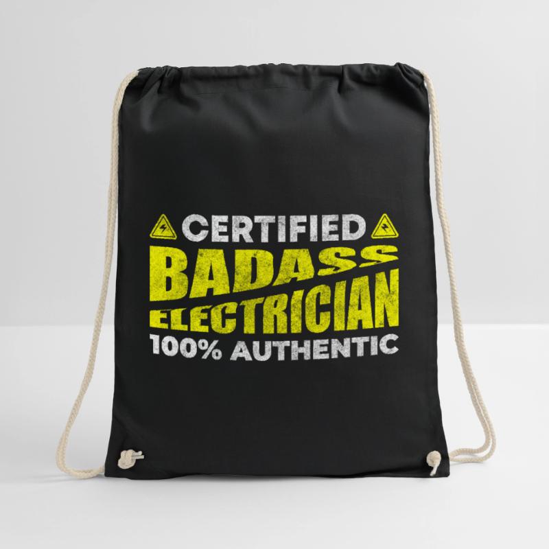 Electronics Technician Profession Voltage High Voltage Drawstring Bag