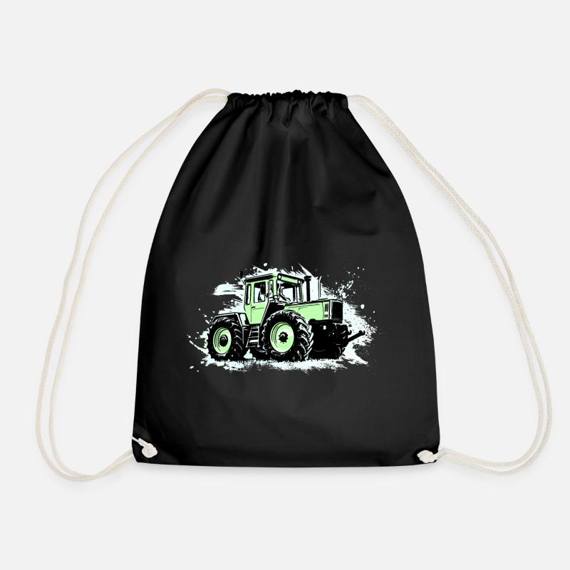 Green Tractor - MB-trac 1300 - Drawstring Bag - black