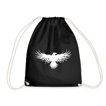 The flight of the white crow - Drawstring Bag - black - Front