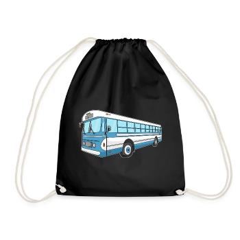 Bus - Turnbeutel - Schwarz - Vorne