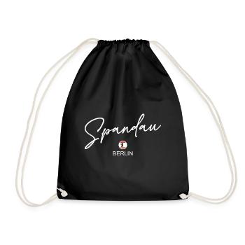 Spandau - Berlin Flag - Berlin Bear - Drawstring Bag - black - Front