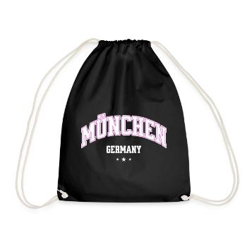 Munich Neon Bow Flair - Drawstring Bag - black - Front
