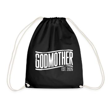 Good Mother Est 2026 Emblem - Drawstring Bag - black - Front