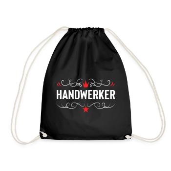 Handwerker Beruf - Turnbeutel - Schwarz - Vorne