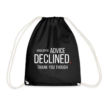 Conseil non sollicité refusé Introverti drôle - Sac de sport léger - noir - Devant