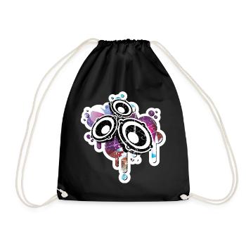Summer Party and music best speakers gift - Drawstring Bag - black - Front