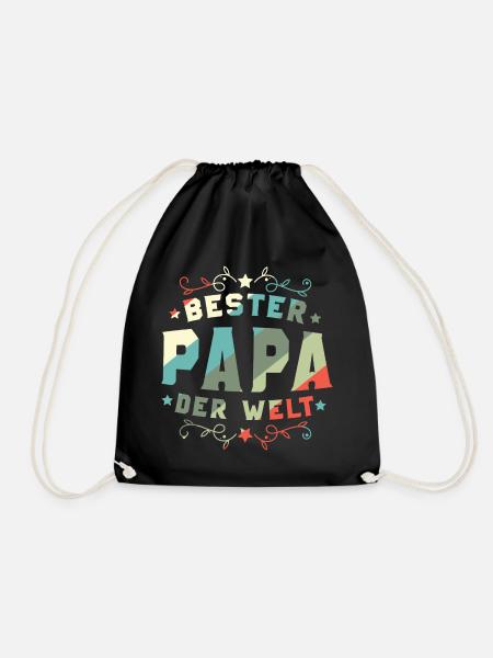 Bester Papa Der Welt Bester Papa - Turnbeutel - Schwarz