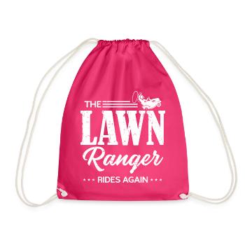 LawnRanger Rides again lawn guard drives again - Drawstring Bag - fuchsia - Front