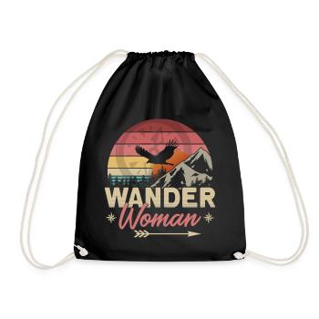 Femme randonneuse - Sac de sport léger - noir - Devant