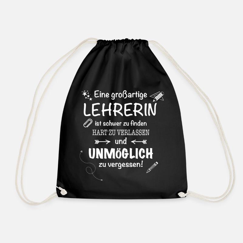 Lehrerin - Turnbeutel - Schwarz