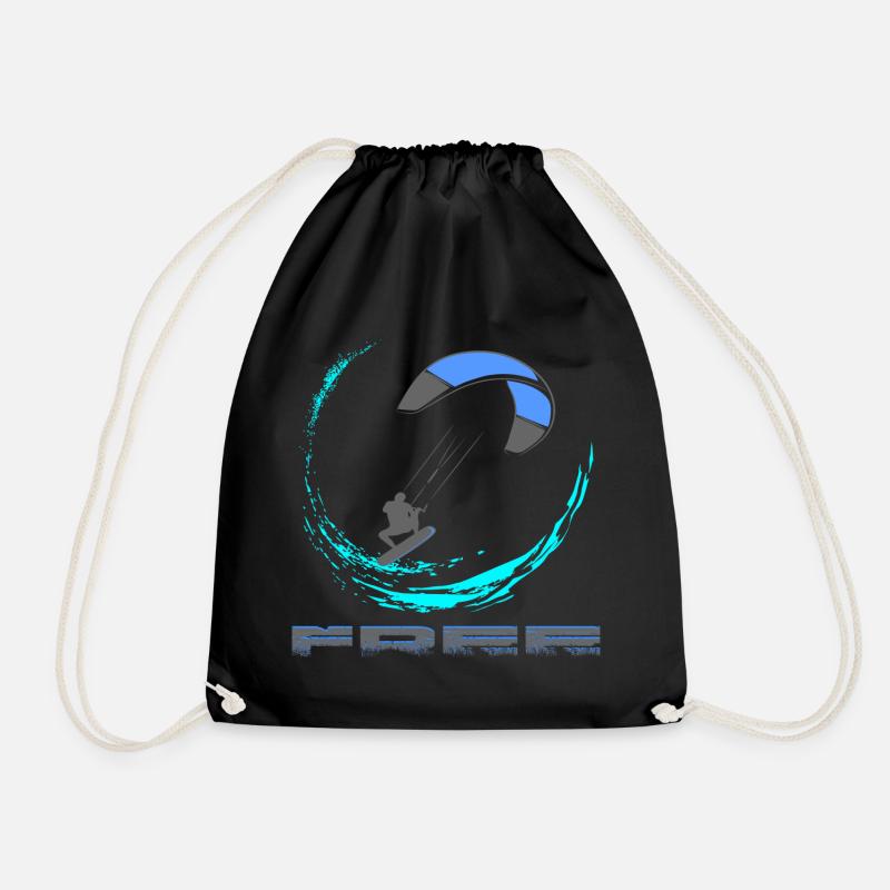 Kitesurf - Turnbeutel - Schwarz