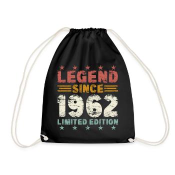 Légende 1962 Vintage Vintage Cadeau d’Anniversaire - Sac de sport léger - noir - Devant