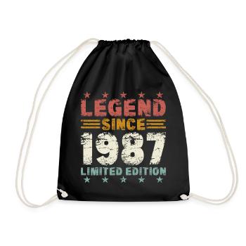 Légende 1987 Vintage Vintage Cadeau d’Anniversaire - Sac de sport léger - noir - Devant
