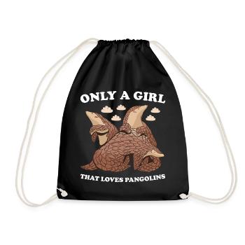 Seulement une fille qui aime pangolins pangolin - Sac de sport léger - noir - Devant
