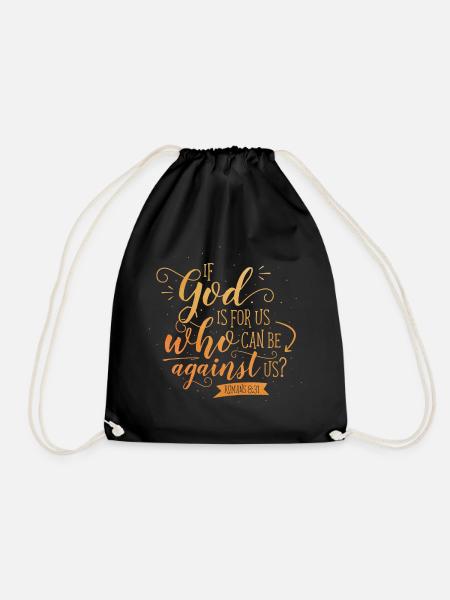 If God is for us - Turnbeutel - Schwarz