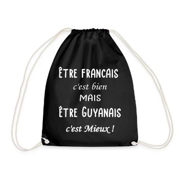Etre Guyanais c est mieux - Sac de sport léger - noir - Devant