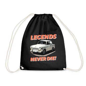 Legends never die - Turnbeutel - Schwarz - Vorne