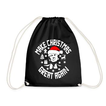 WEIHNACHTEN - Turnbeutel - Schwarz - Vorne