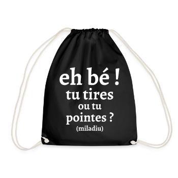 pétanque, fan de pétanque, bouliste - Sac de sport léger - noir - Devant