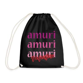 T-shirt Amuri Sicilien Amour Saint-Valentin - Sac de sport léger - noir - Devant