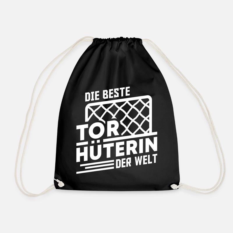 Beste Torhüterin (Schriftzug) - Turnbeutel - Schwarz