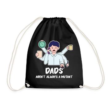 Design fort de la fête des pères - Sac de sport léger - noir - Devant