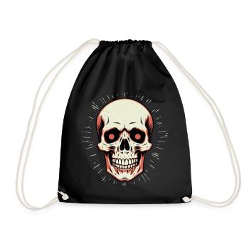 Crâne de Totenkopf - Sac de sport léger - noir - Devant